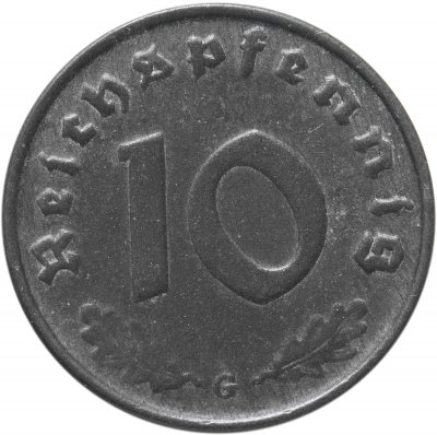 купить Германия (Третий рейх) 10 рейхспфеннигов (reichspfennig) 1940 "G"