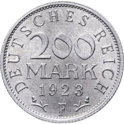 купить Германия 200 марок 1923 "F" — Штутгарт
