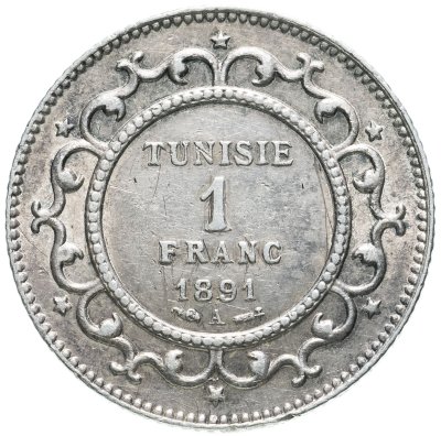 купить Тунис 1 франк 1891