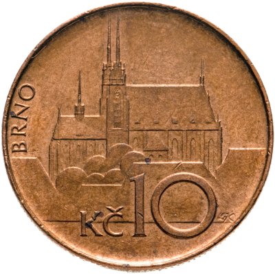 купить Чехия 10 крон (korun) 1993