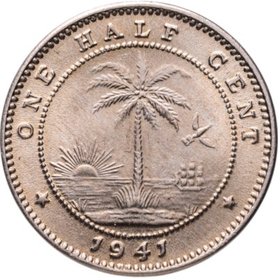 купить Либерия 1/2 цента (cent) 1941