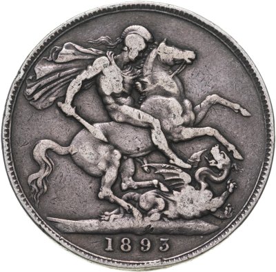 купить Великобритания 1 крона (crown) 1893