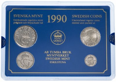 купить Швеция годовой набор 1990