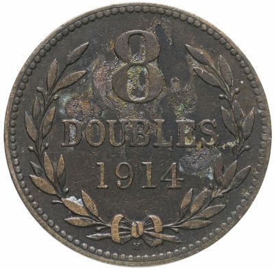 купить Гернси 8 дублей (doubles) 1914