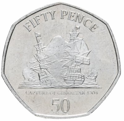 купить Гибралтар 50 пенсов (pence) 2010 "Захват Гибралтара"