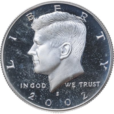 купить США 50 центов (1/2 доллара, half dollar) 2002 Proof Kennedy Half Dollar (Кеннеди) знак монетного двора "S" - Сан-Франциско