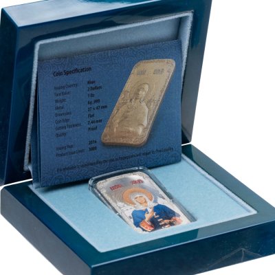 купить Остров Ниуэ 2 доллара 2016 «Святая блаженная Ксения Петербургская», в футляре с сертификатом