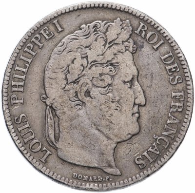 купить Франция 5 франков (francs) 1831-1848, случайный год