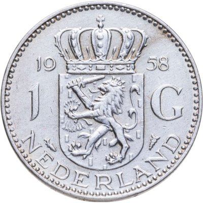 купить Нидерланды 1 гульден (gulden) 1958