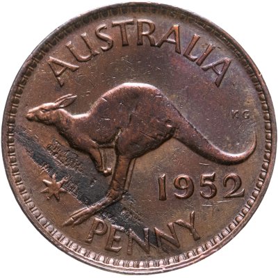 купить Австралия 1 пенни (penny) 1952