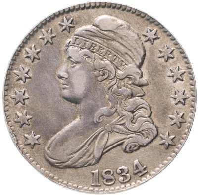 купить США 50 центов (cents) 1834 Capped Bust Half Dollar