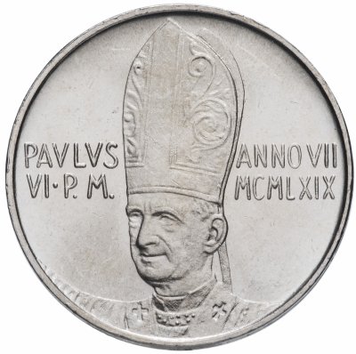купить Ватикан 500 лир 1969