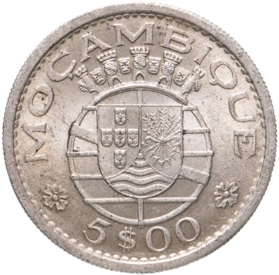 купить Португальский Мозамбик 5 эскудо (escudos) 1960