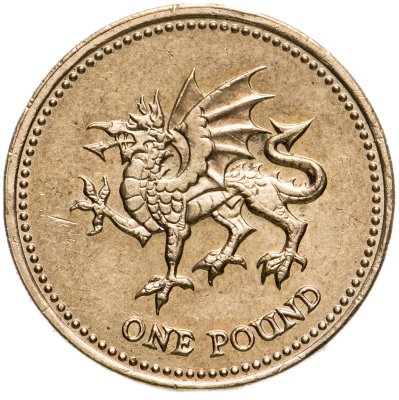 купить Великобритания 1 фунт (pound) 2000 "Дракон"