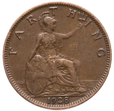 купить Великобритания 1 фартинг (farthing) 1928
