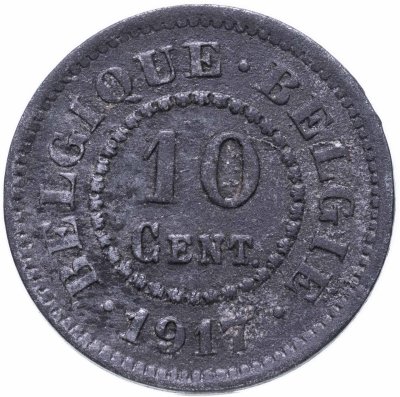 купить Бельгия 10 сантимов (centimes) 1917