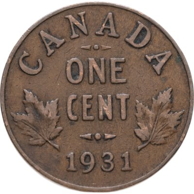 купить Канада 1 цент (cent) 1931