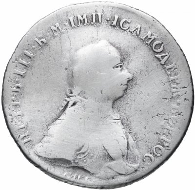 купить 1 рубль 1762 СПБ-НК Петр III, гурт шнур вправо