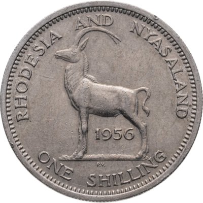 купить Родезия и Ньясаленд 1 шиллинг (shilling) 1956