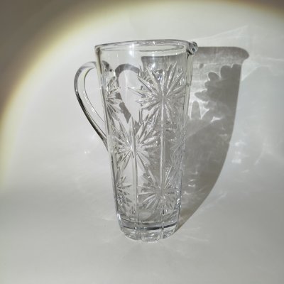 купить Кувшин с цветочным декором, хрусталь, СССР, 1970-1980 гг.