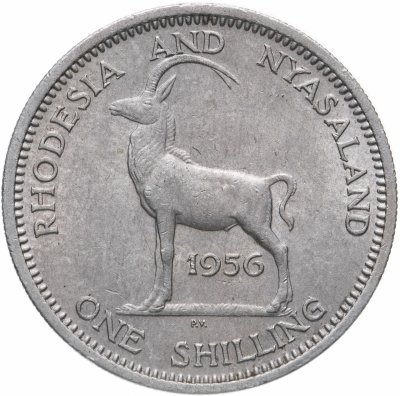 купить Родезия и Ньясаленд 1 шиллинг (shilling) 1956