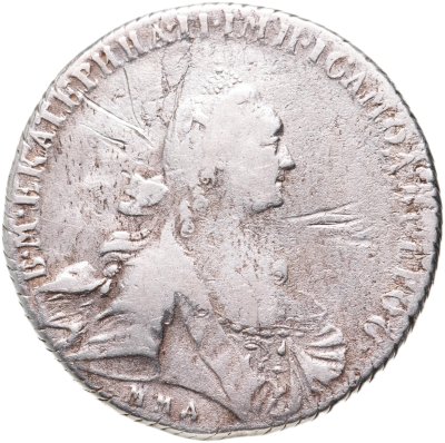 купить 1 рубль 1768 ММД-EI широкий портрет стандартного рисунка