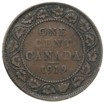купить Канада 1 цент (cent) 1919