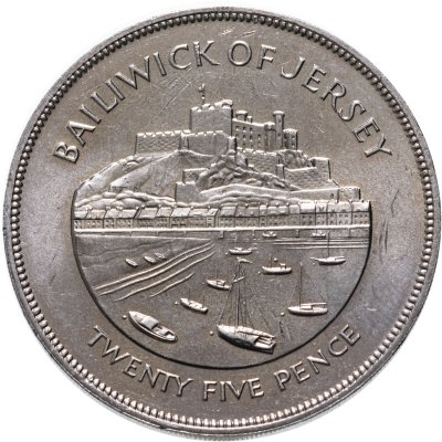 купить Джерси 25 пенсов (pence) 1977 25 лет правления Королевы Елизаветы II