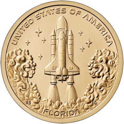 купить НОВИНКА США 1 доллар 2025 Американские инновации - Мыс Канаверал (Флорида), монетный двор D- Денвер