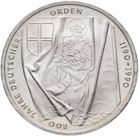 Купить Германия 10 марок 1990 "800 лет Тевтонскому Ордену" J