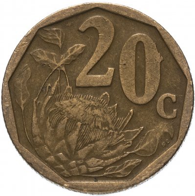 купить Южная Африка 20 центов (cents) 2000-2020, случайная дата