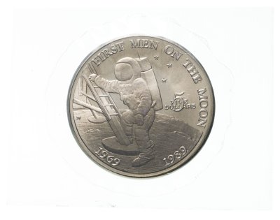 купить Маршалловы Острова 5 долларов (dollars) 1989 "20 лет первому человеку на Луне"
