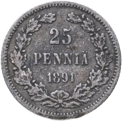 купить 25 пенни (pennia) 1891 L
