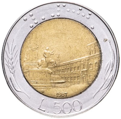 купить Италия 500 лир 1987