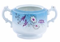 купить Сахарница с цветочными декором, фарфор, роспись, Товарищество М.С. Кузнецова, Российская Империя, 1891-1917 гг.