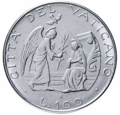 купить Ватикан 100 лир (lire) 1987
