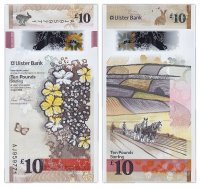 Купить Северная Ирландия 10 фунтов 2018 (Pick **) Ulster Bank пластик