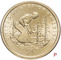 купить США 1 доллар (dollar) 2009 Р "Коренные Американцы - Посадка культур"