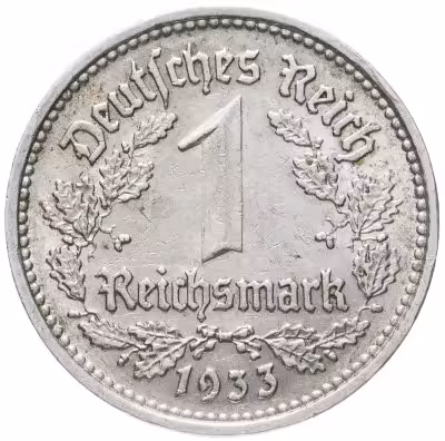купить Германия (Третий Рейх) 1 рейхсмарка 1933 D