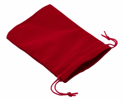 купить Бархатный мешочек, красный, 10х12 см