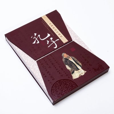 купить Подарочный альбом "Конфуций", шелк, бумага, картон, печать, Китай, 2000-2010 гг.