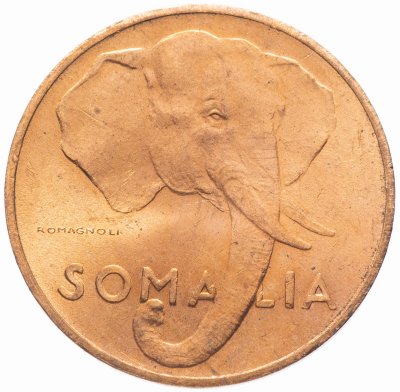 купить Сомали 5 чентезимо (centesimi) 1950