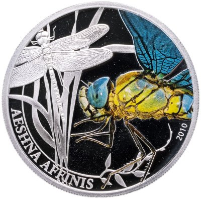 купить Палау 2 доллара 2010 Proof "Мир Насекомых - Стрекоза" в футляре, с сертификатом
