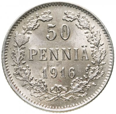 купить 50 пенни (pennia) 1916 S