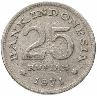 купить Индонезия 25 рупий (rupiah) 1971