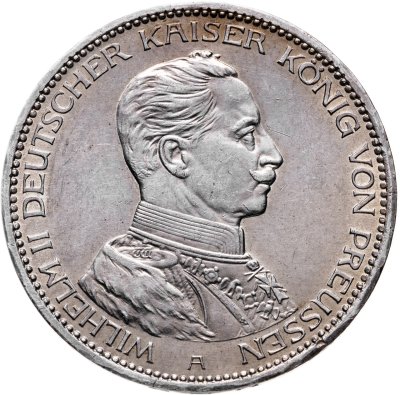 купить Германия (Империя) 3 марки (mark) 1914 A Пруссия