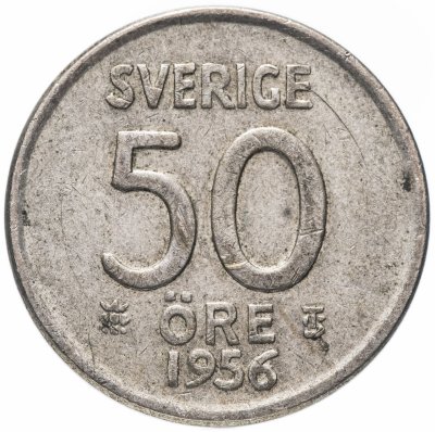купить Швеция 50 эре 1956