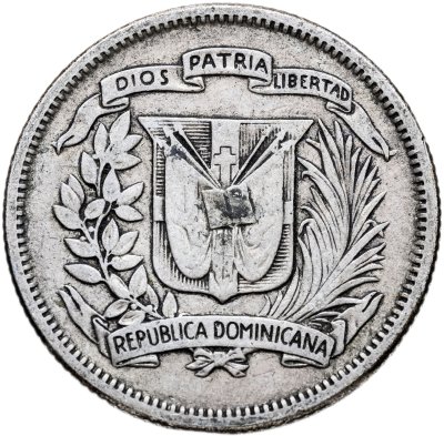 купить Доминикана 25 сентаво (centavos) 1947