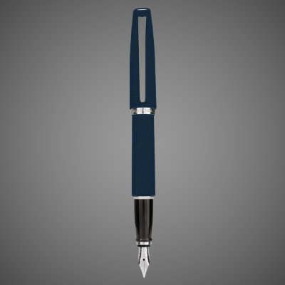 купить Перьевая ручка Aurora Style Velvet Blue CT, перо - F, в подарочной коробке, Материал ткани: бархат, велюр, хром, 2026 г.