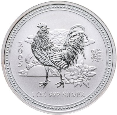 купить Австралия 1 доллар 2005 "Восточный календарь. Год петуха"